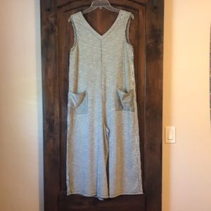 Super cute ODDY black and white pinstripe romper! Size medium.